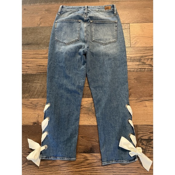 PAIGE Women's High Rise Jeans - Light Blue - Picture 4 of 9